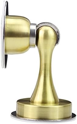 Welldoit Magnetic Door Stopper Solid Premium Stainless Steel Door Stop Catch Holder (Gold)