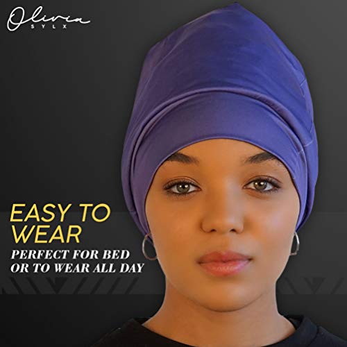 Satin Hair Wrap Satin Sleep Cap & Hair for Sleeping Satin Lined Sleep Cap, Sleeping