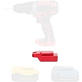 BATFRTOLS Adapter for Bauer 20v Max Cordless Tools, Compatible with De Walt & Hercules 20v Max Battery, Adapter Only, 1 Pack, Red