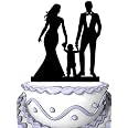 Meijiafei Hochzeits-Kuchen-Topper – Braut Reitet Pferd & Zieht Bräutigam (rustikaler Wedding)