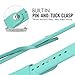 MoKo Apple Watch Band Series 1 Series 2, Soft Silicone Replacement Sports Band for 38mm Apple Watch 2015 & 2016 All Models, Mint GREEN (Not fit 42mm Versions)