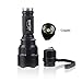 WAYLLSHINE C8 One Mode 300 Lumen Green Light 18650 Battery Waterproof 150 Yard Long Range Red Light Flashlight Red Hunting Light Tactical Flashlight Green Light Torch For Fishing Hunting