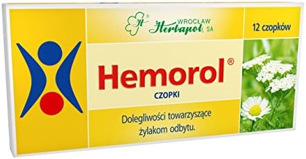HEMOROL 12 suppositories - The preparation also contains components of local styptic, anti-inflammatory and diastolic effects. The product is intended for traditional use in the above mentioned indications and its efficiency is based exclusively upon long-standing use and experience.