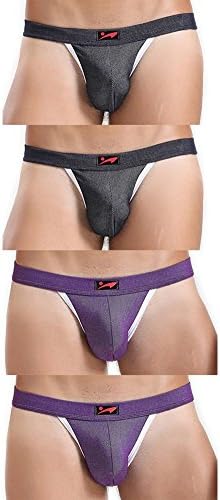 DLSUNDI Mens Underwear Cotton High Cut Tanga Briefs Hipster Single Or Pack