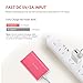 Yoobao Small Portable Charger 6000mAh Power Bank Battery Backup Phone Charger External Battery Pack Cellphone Powerbank Dual Input Compatible iPhone X 8 7 Plus Android Samsung Galaxy Smartphone - Red