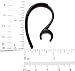 2 New Small S Black Earhooks Compatible with Jabra BT2090 BT2080 BT2070 Easycall Extreme 1 2 Easy Call BT2050 BT2040 BT2010 Wireless Headsets