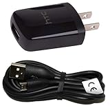 HTC OEM Premium Micro USB Home AC Charger Power Adapter with Charging USB Cable
