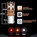 1157 2057 2357 7528 BAY15D LED Bulbs Polarity Free, Super Bright High Power LED Lights, Use for Turn Signal Lights, Amber (Pack of 2)