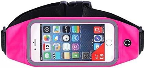 Leaksdale Running Belt Waist Pack Outdoor/Indoor Sweatproof with Reflective Strips and Headphones Jack for iPhone 6S/6/6PLUS (Red 4.7in (iPhone 6))