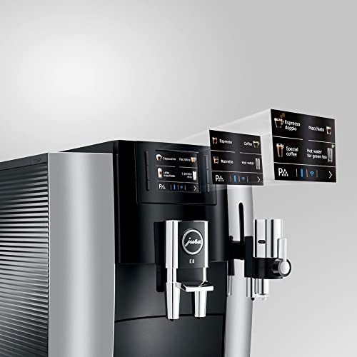 Jura E8 Automatic Coffee Machines 15271, 64Fl oz, Chrome Pricepulse
