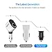 Car Charger, SmartDevil 4.8A Aluminum Alloy Dual USB Ports Car Charger Adapter Mini Fast Car Charging Compatible with iPhone 11,11 Pro,11 Pro Max,Xs Max,XR, 8 7 6, iPad,Galaxy S10 S10e and More（Black）
