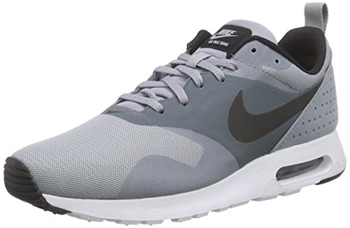 Mens Nike Air Max Tavas Gym Lightweight Running Walking Sports Sneakers - Black/Dark Gray/White - 9