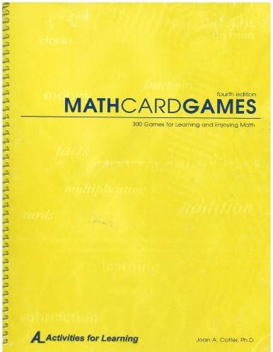 Math Card Games 300 Games for Learning and Enjoying Math by Joan A. Cotter (2005-05-03) Spiral-bound – 2005
