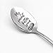 YROVWENQ Peanut Butter Spoon Gift for Boy or Girl - Stainless Steel, Black, 19.5cm, 1pc