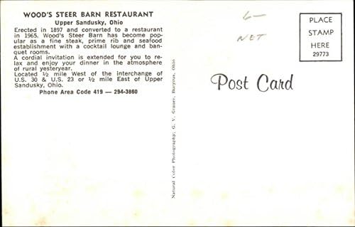 Wood S Steer Barn Restaurant Upper Sandusky Ohio Oh Original