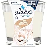 Glade Jar Candle Air Freshener, Sheer Vanilla Embrace, 3.4 oz
