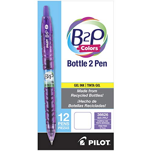 Pilot B2P Colors - Bottle to Pen Refillable & Retractable Rolling Ball Gel Pens…
