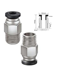 Ewigkeit PC4 M6 Push in Straight Fitting y PC4 M10 Connector Penumatic Ajuste rápido para la impresora 3D Extrusora Bowden (paquete de 10 piezas)