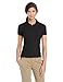 Lee womens Stretch Pique Polo Shirt, Black, Medium US