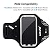 Letsfit Running Armband, Water Resistant Cell Phone Armband for iPhone Xs MAX XR 8 7 6s Plus Galaxy S10 S9 S8 S7 with Key Slot, Headphone Slot and Face ID for Running, Walking, Hiking, Black