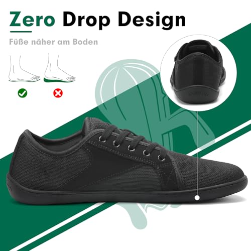 SAGUARO Unisex Knit Barefoot Shoes with Wide Toe Box and Zero-Drop Solhe, Luck Ⅰ, Size 3-13