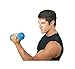 Valeo 5-Pound Pair Non-Slip Neoprene Hand Weights For Fitness Training, Includes Exercise Wall Chart