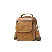 Mua Whatna 2way牛革ショルダーバッグ メンズ 本革 斜め掛け 手提げ バッグ 縦型 ビジネスバッグ ブリーフケース 通学 通勤鞄 軽量 実用 自転車かばん プレゼント男性 黒 ブラウン 8567 Tren Amazon Nhật Chinh Hang 21 Fado