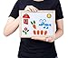 Minto Toy Wooden Magnetic Easel, Magnetic Jigsaw Double Side Board Dry Erase Board Puzzle Games Toys for Kids Toys for Boys Girls (Animals)