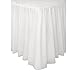 Unique Premium White Solid Plastic Table Skirt (29