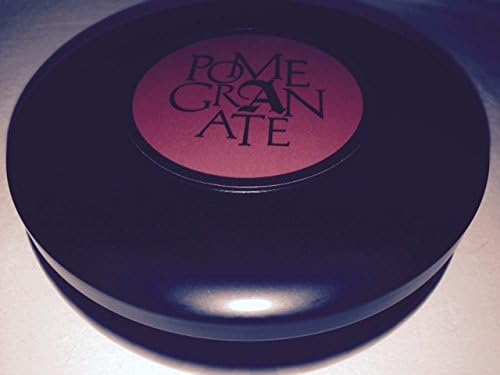 Archaeology Contemporary Decorative Scented Candle "POMEGRANATE" Fragrance in Low Profile Asian Black Jar with Lid, 3-Wick
