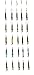 EatMyTackle Ballyhoo Teaser Strips - 5 Reflective Bait Fish Teasers (5 Pack)
