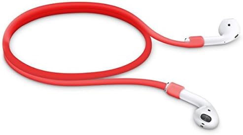 Apple Airpods Elastic Strap Soft Silicone Anti - Theft Anti - Loss for IPhone 7 / 7 Plus Airpods Headset (Red)