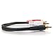 6in Value Series™ One RCA Mono Male to Two RCA Stereo Male Y-Cable