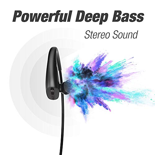 DACOM Bluetooth Headphones Wireless Sport Earphones for Running IPX7 Waterproof Earbuds, HD Stereo in Ear Headsets, 8 Hour Playtime CVC6.0 Smart Noise Cancelling Comfy for Gym Running Workout