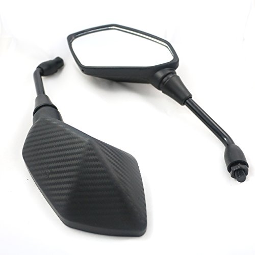 image for Yibid Set of Motorcycle Rear View Mirrors, with 7/8