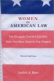 Front cover for the book Women in American Law. The Struggle Toward Equality from the New Deal to the Present by Judith A. Baer