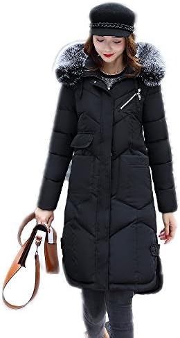 Prapra Women's Down Jacket Plus Size X-long Slim-fitting Warm Coat Furs Hooded Jackets Winter Down Parka …