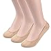 Mocofo Women's 3 Pairs Ultra Low Cut Hidden Flat Boat Line No Show Socks Non Slip