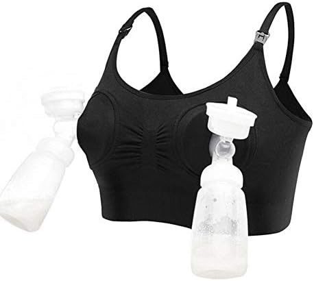 Koitniecer Women Hands Free Nursing Bra Cotton Breast Feeding Pump Practical Sexy Pumping Milk Bra