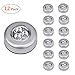 LEDINUS 12 Pack Tap Lights, LED Battery Operated Lights Stick On Touch Lamp Wireless Night Light for Closets, Cabinets, Counters, or Utility Rooms,Cordless Touch Light,Batteris Not Included