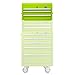 Viper Tool Storage LB2603C 26-Inch 3-Drawer 18G Steel Top Chest, Lime Green