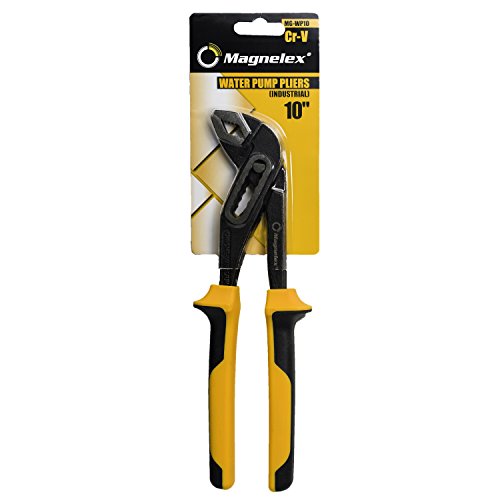 Magnelex 10 Inch Water Pump Pliers, Tongue-and-Groove Pliers Made of Tough Chrome Vanadium Heavy-Duty Steel. 250mm Size Hardened, Tempered for Excellent Performance, Durability, Corrosion Resistant