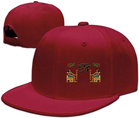 Egyptian Ibis Ankh Horus Eye Unisex Snapback Flat Bill Baseball Cap