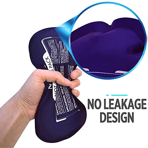 Ice Pack, 2 Reusable Hot and Cold Ice Packs for Injuries, Joint Pain, Muscle Soreness and Body Inflammation - Reusable Gel Wraps - Adjustable & Flexible for Knees, Back, Shoulders, Arms and Legs