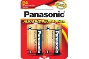 Panasonic 354375 D Alkaline Plus Power Batteries - Pack of 2