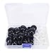 BESTCYC 30Pcs 24mm Large Black Plastic Safety Eyes Craft Eyes with Washers for Plush Animal, Doll, Puppet