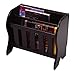 Winsome Wood Magazine Rack with Drop Leaf Table, Dark Espresso Finish