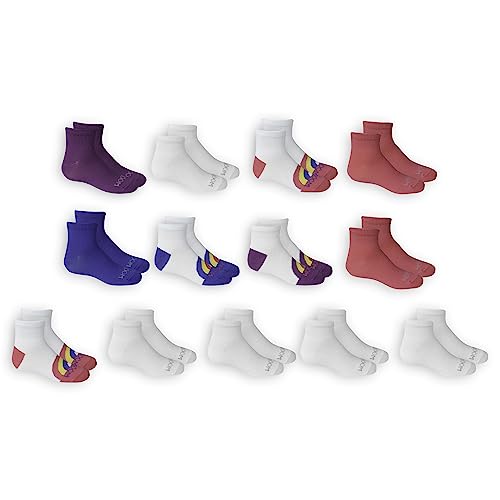 Fruit Of the Loom Girls' Everyday Lightweight Sport Quarter Sock (10 Pack)