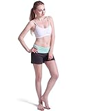 HDE Women's Maternity Yoga Shorts Stretch Pregnancy Shorts Fold Over Waistband