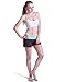 HDE Women's Maternity Yoga Shorts Stretch Pregnancy Shorts Fold Over Waistband